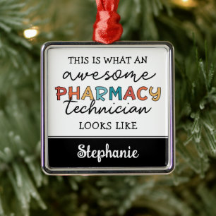 Personalisierte Phantastische Pharmazie Tech Funny Ornament Aus Metall