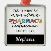 Personalisierte Phantastische Pharmazie Tech Funny Ornament Aus Metall (Vorne)