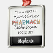 Personalisierte Phantastische Pharmazie Tech Funny Ornament Aus Metall (Links)