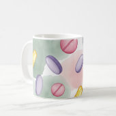 Personalisierte Pharmacy-Tasse Grau-Pink-Lila Tabl Kaffeetasse (Vorderseite Links)