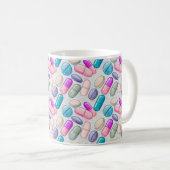 Personalisierte Pharmacy-Tasse Rosa Lila Grautable Kaffeetasse (VorderseiteRechts)