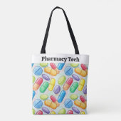 Personalisierte Pharmacy Tote Bag mit hellen Table Tasche (Rückseite)