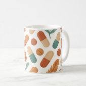 Personalisierte Pharmazie Tasse Boho Daisy Feather (VorderseiteRechts)