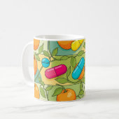 Personalisierte Pharmazie Tasse Orangen und Reben (Vorderseite Links)