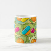 Personalisierte Pharmazie Tasse Orangen und Reben (Mittel)