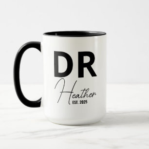 Personalisierte PhD-Tasse, benutzerdefinierte PhD- Tasse