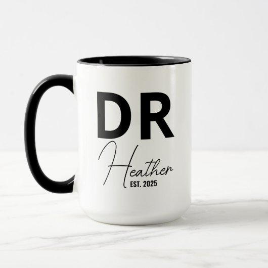Personalisierte PhD-Tasse, benutzerdefinierte PhD- Tasse (Links)