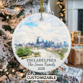 Personalisierte Philadelphia-Ornament, Pennsylvani Keramik Ornament