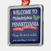 Personalisierte Philadelphia PA Weihnachtsschmuck (Links)