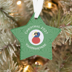 Personalisierte philippinische Engel-Weihnachtsfla Ornament