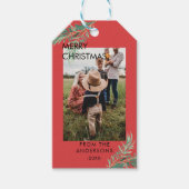 Personalisierte Photo Weihnachts- Geschenkanhänger (Vorderseite)