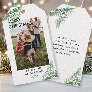 Personalisierte Photo Weihnachts- Geschenkanhänger