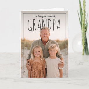 Personalisierte PhotoPop Wir lieben dich so sehr O Karte