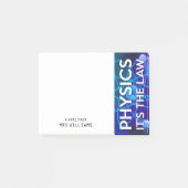 Personalisierte PHYSIK - DAS IST DIE RECHTSPUNKT Post-it Klebezettel (Vorderseite)