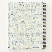 Personalisierte Physik Doodles Diagramme Graph Pap Notizblock (Rückseite)