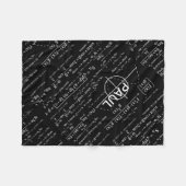 Personalisierte Physik-Geschenke für Physiker Fleecedecke (Vorderseite (Horizontal))