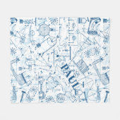 Personalisierte Physik-Geschenke für Physiker Fleecedecke (Vorderseite (Horizontal))