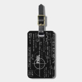 Personalisierte Physik-Geschenke für Physiker Gepäckanhänger (Vorderseite vertikal)