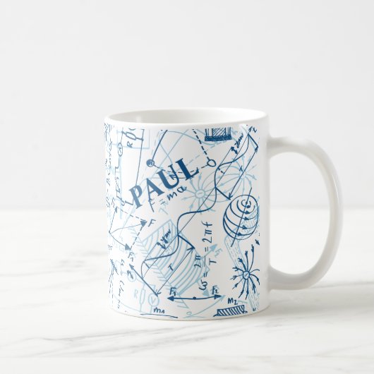 Personalisierte Physik-Geschenke für Physiker Kaffeetasse (Rechts)