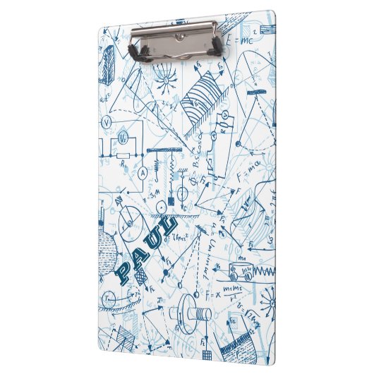 Personalisierte Physikgeschenke für Physiker Clipb Klemmbrett (Links)