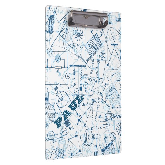 Personalisierte Physikgeschenke für Physiker Clipb Klemmbrett (Rechts)