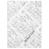 Personalisierte Physikgeschenke für Physiker Klemmbrett (Rückseite)