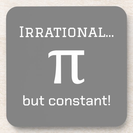 Personalisierte Pi Symbol Math Lover Lehrer, Stude Getränkeuntersetzer (Vorderseite)