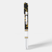 Personalisierte Piano Keys Gold Polka Dots Muster Case-Mate iPhone Hülle (Rückseite / Links)