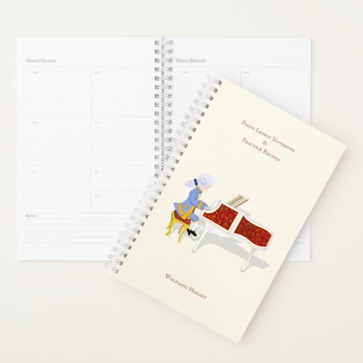 Personalisierte Piano Lesson & Practice-Aufzeichnu Planer (Anzeige)