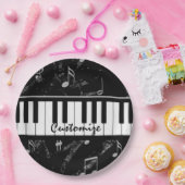 Personalisierte Piano-Musik Pappteller (Party)