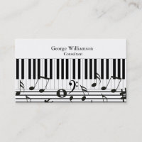 Personalisierte Piano-Tastenkarte