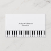 Personalisierte Piano-Tastenkarte Visitenkarte (Vorderseite)