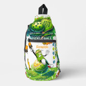 Personalisierte Pickleball-Accessoires Grab-n-Go Crossbody Bag (Vorderseite)