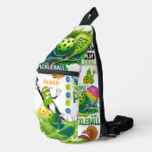 Personalisierte Pickleball-Accessoires Grab-n-Go Crossbody Bag (Rechte Ecke)