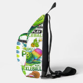 Personalisierte Pickleball-Accessoires Grab-n-Go Crossbody Bag (Rechts)