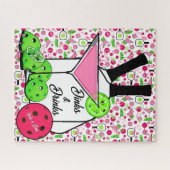 Personalisierte Pickleball-Cocktails Dinks & Drink Puzzle (Horizontal)