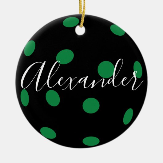 Personalisierte Pickleball Keramik Ornament (Vorne)