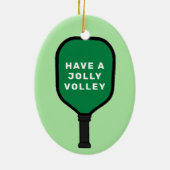 Personalisierte Pickleball-Kollektiv Keramik Ornament (Hinten)