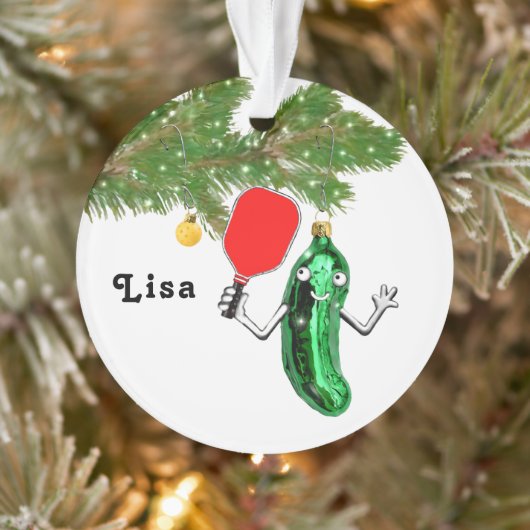 Personalisierte Pickleball-Kollektiv Ornament (Baum)