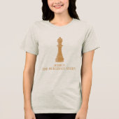 Personalisierte Pickleball-Königin Tri-Blend Shirt (Vorderseite)
