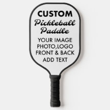 Personalisierte PICKLEBALL-PADDLE-Leere, BLACK