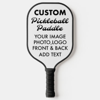 Personalisierte PICKLEBALL-PADDLE-Leere, BLACK Pickleball Schläger