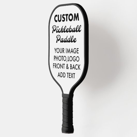 Personalisierte PICKLEBALL-PADDLE-Leere, BLACK Pickleball Schläger (Links)