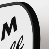 Personalisierte PICKLEBALL-PADDLE-Leere, BLACK Pickleball Schläger (Linke Seite)