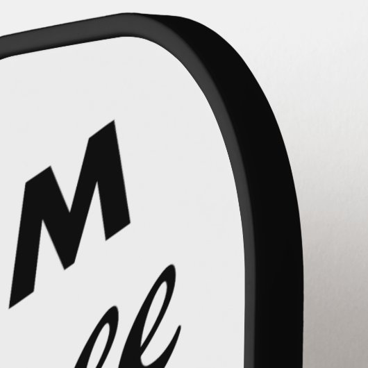 Personalisierte PICKLEBALL-PADDLE-Leere, BLACK Pickleball Schläger (Linke Seite)