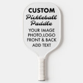 Personalisierte PICKLEBALL-PADDLE-Leere, weiß Pickleball Schläger (Vorderseite)