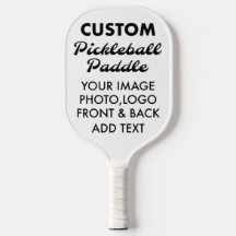 Personalisierte PICKLEBALL-PADDLE-Leere, weiß