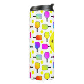 Personalisierte Pickleball-Paddle Thermosbecher (Nach links gedreht)