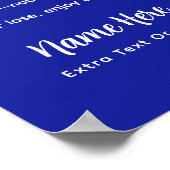 Personalisierte Pickleball-Regeln RUHSTANDS-EDITIO Poster (Ecke)