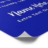 Personalisierte Pickleball-Regeln Southern Edition Poster (Ecke)